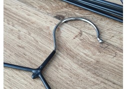 Вішалки -плечики силіконові дитячі 300х3,5мм. (чорні)